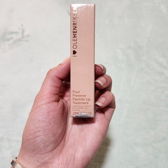 New/Sealed, Pout Preserve Peptide Glimmer Lip Treatment Crème Brûlée Glimmer - Picture 10 of 10